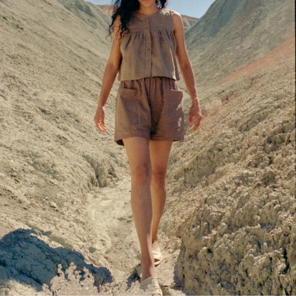 ozma utility short taupe size small